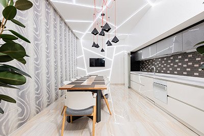 Why Us? Luxury apartment kitchen area